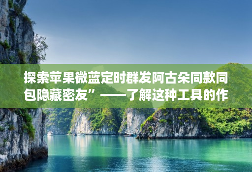 探索苹果微蓝定时群发阿古朵同款同包隐藏密友”——了解这种工具的作用和可能性
