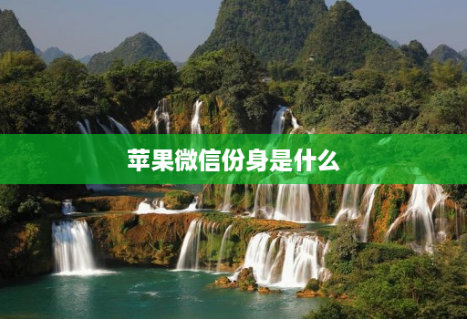 苹果微信份身是什么 苹果微信份身是什么