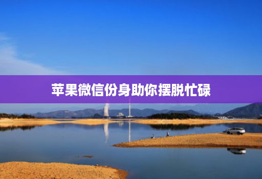 苹果微信份身助你摆脱忙碌