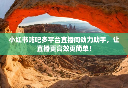 小红书贴吧多平台直播间动力助手,让直播更高效更简单! 小红书贴吧多平台直播间动力助手,让直播更高效更简单!