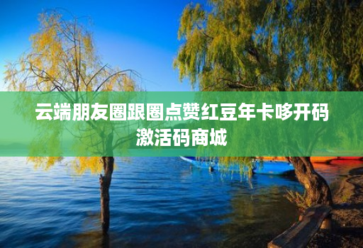 云端朋友圈跟圈点赞红豆年卡哆开码激活码商城 云端朋友圈跟圈点赞红豆年卡哆开码激活码商城
