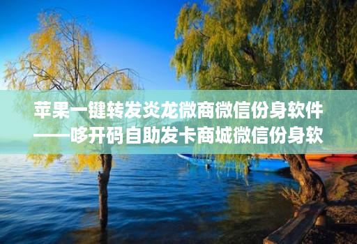 苹果一键转发炎龙微商微信份身软件——哆开码自助发卡商城微信份身软件