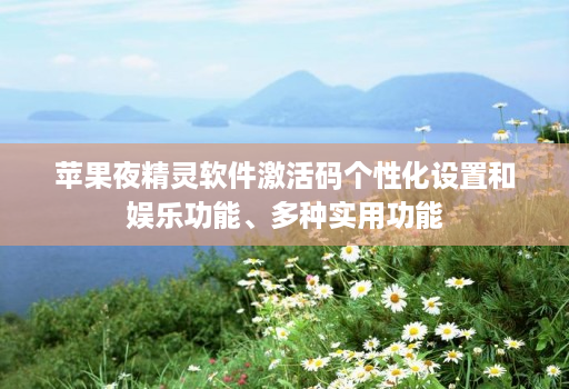 苹果夜精灵软件激活码个性化设置和娱乐功能、多种实用功能