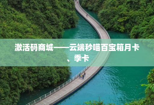 激活码商城——云端秒喵百宝箱月卡、季卡