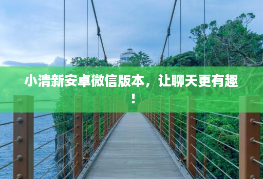 小清新安卓微信版本,让聊天更有趣!