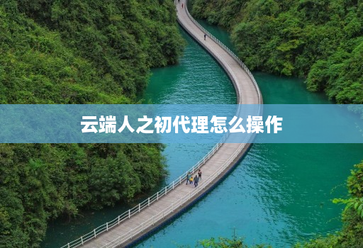 云端人之初代理怎么操作