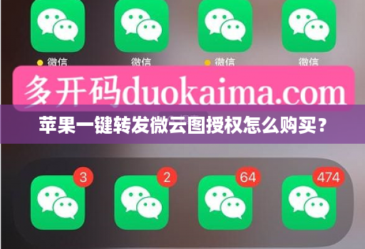 苹果一键转发微云图授权怎么购买?