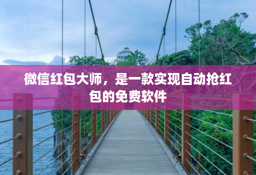 微信红包大师,是一款实现自动抢红包的免费软件