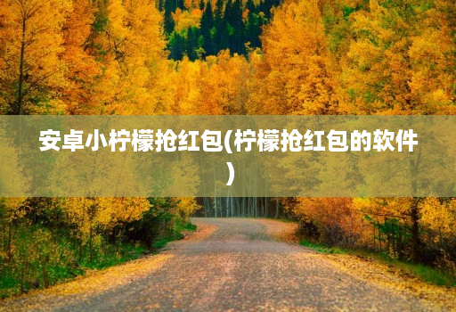 安卓小柠檬抢红包(柠檬抢红包的软件 )