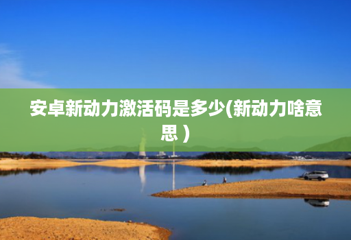 安卓新动力激活码是多少(新动力啥意思 )