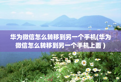 华为微信怎么转移到另一个手机(华为微信怎么转移到另一个手机上面 )