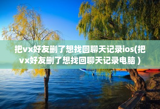 把vx好友删了想找回聊天记录ios(把vx好友删了想找回聊天记录电脑 ) 把vx好友删了想找回聊天记录ios(把vx好友删了想找回聊天记录电脑 )