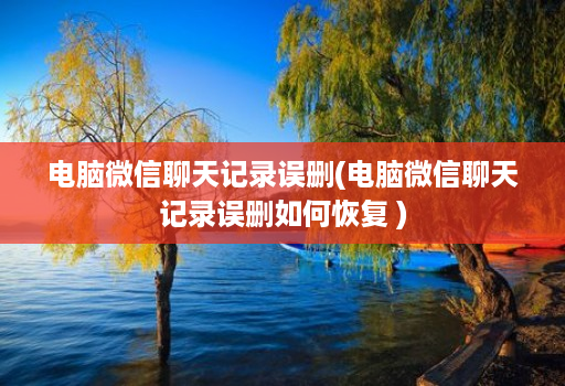 电脑微信聊天记录误删(电脑微信聊天记录误删如何恢复 )