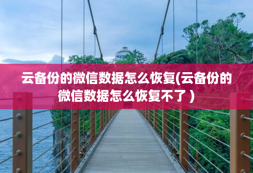 云备份的微信数据怎么恢复(云备份的微信数据怎么恢复不了 )