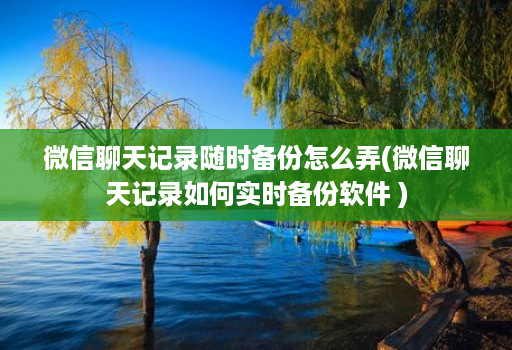 微信聊天记录随时备份怎么弄(微信聊天记录如何实时备份软件 )