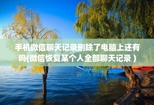 手机微信聊天记录删除了电脑上还有吗(微信恢复某个人全部聊天记录 )