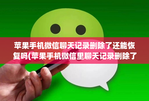 苹果手机微信聊天记录删除了还能恢复吗(苹果手机微信里聊天记录删除了还能恢复吗 )