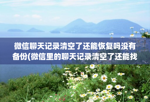 微信聊天记录清空了还能恢复吗没有备份(微信里的聊天记录清空了还能找回吗 )