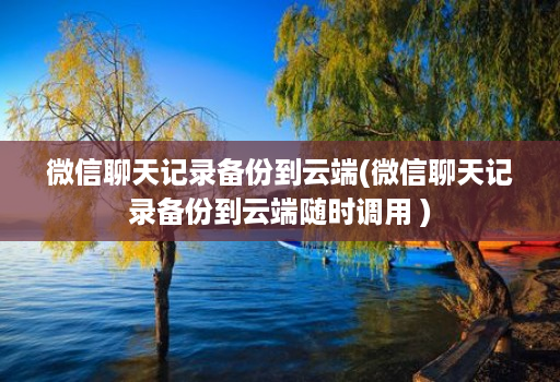 微信聊天记录备份到云端(微信聊天记录备份到云端随时调用 )