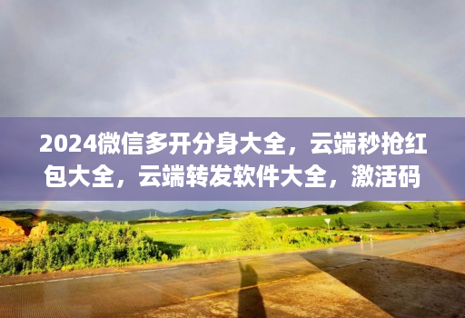 2024微信多开分身大全,云端秒抢红包大全,云端转发软件大全,激活码商城拿货网,24H发卡网