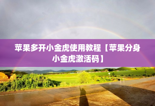 苹果多开小金虎使用教程【苹果分身小金虎激活码】