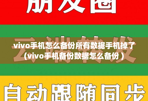 vivo手机怎么备份所有数据手机掉了(vivo手机备份数据怎么备份 )
