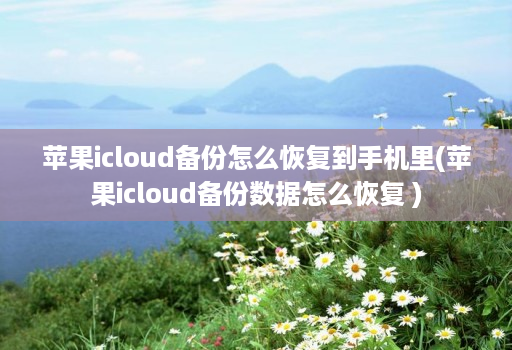 苹果icloud备份怎么恢复到手机里(苹果icloud备份数据怎么恢复 )