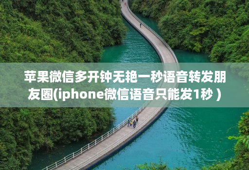 苹果微信多开钟无艳一秒语音转发朋友圈(iphone微信语音只能发1秒 )