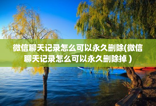 微信聊天记录怎么可以永久删除(微信聊天记录怎么可以永久删除掉 )