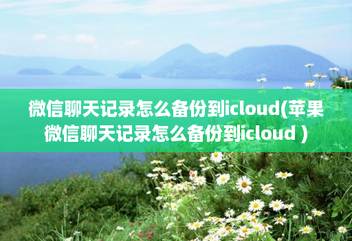 微信聊天记录怎么备份到icloud(苹果微信聊天记录怎么备份到icloud )