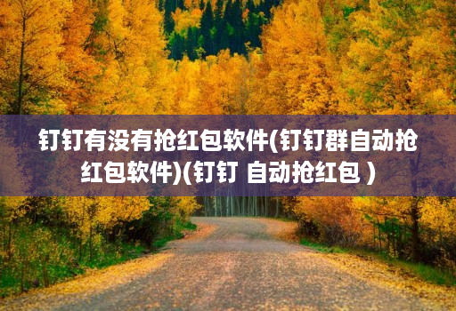 钉钉有没有抢红包软件(钉钉群自动抢红包软件)(钉钉 自动抢红包 )