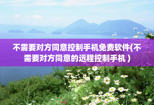 不需要对方同意控制手机免费软件(不需要对方同意的远程控制手机 )