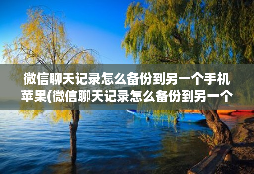微信聊天记录怎么备份到另一个手机苹果(微信聊天记录怎么备份到另一个手机上去 )