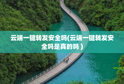 云端一键转发安全吗(云端一键转发安全吗是真的吗 )