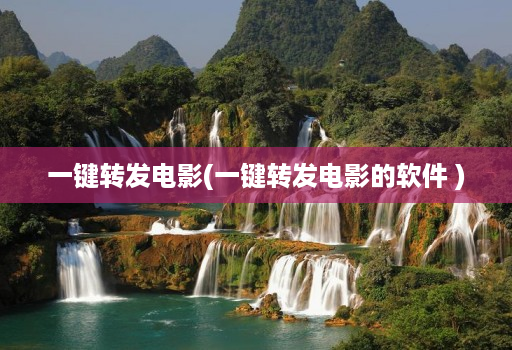 一键转发电影(一键转发电影的软件 )
