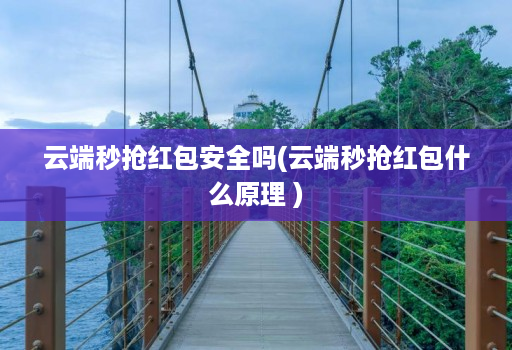 云端秒抢红包安全吗(云端秒抢红包什么原理 )