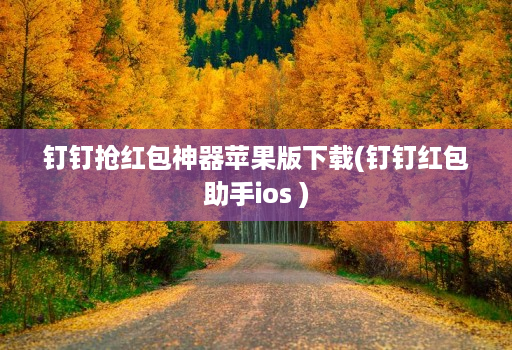 钉钉抢红包神器苹果版下载(钉钉红包助手ios )