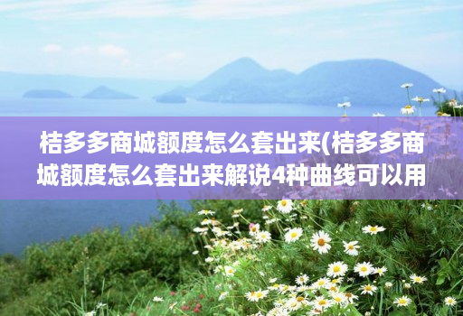 桔多多商城额度怎么套出来(桔多多商城额度怎么套出来解说4种曲线可以用技巧2022 )