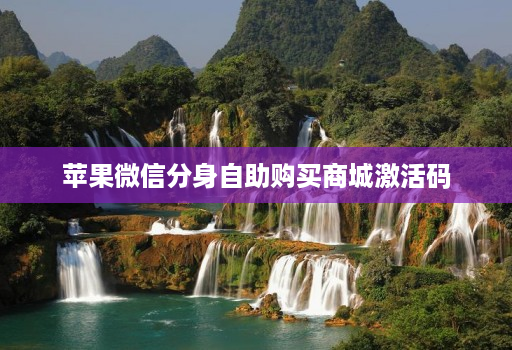 苹果微信分身自助购买商城激活码