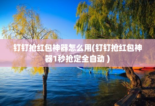 钉钉抢红包神器怎么用(钉钉抢红包神器1秒抢定全自动 )