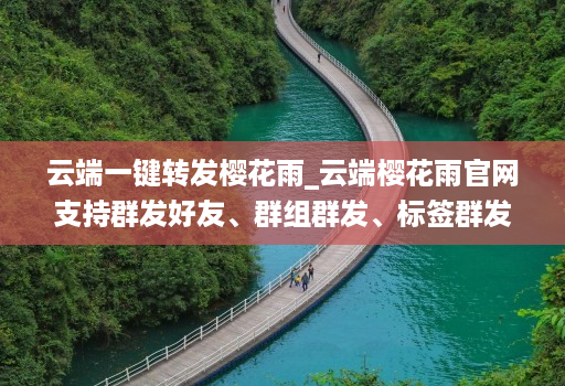 云端一键转发樱花雨_云端樱花雨官网支持群发好友、群组群发、标签群发