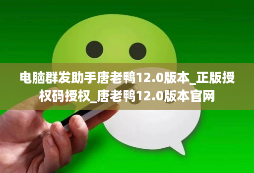 电脑群发助手唐老鸭12.0版本_正版授权码授权_唐老鸭12.0版本官网