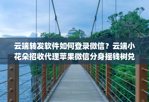 云端转发软件如何登录微信？云端小花朵招收代理苹果微信分身摇钱树兑换码